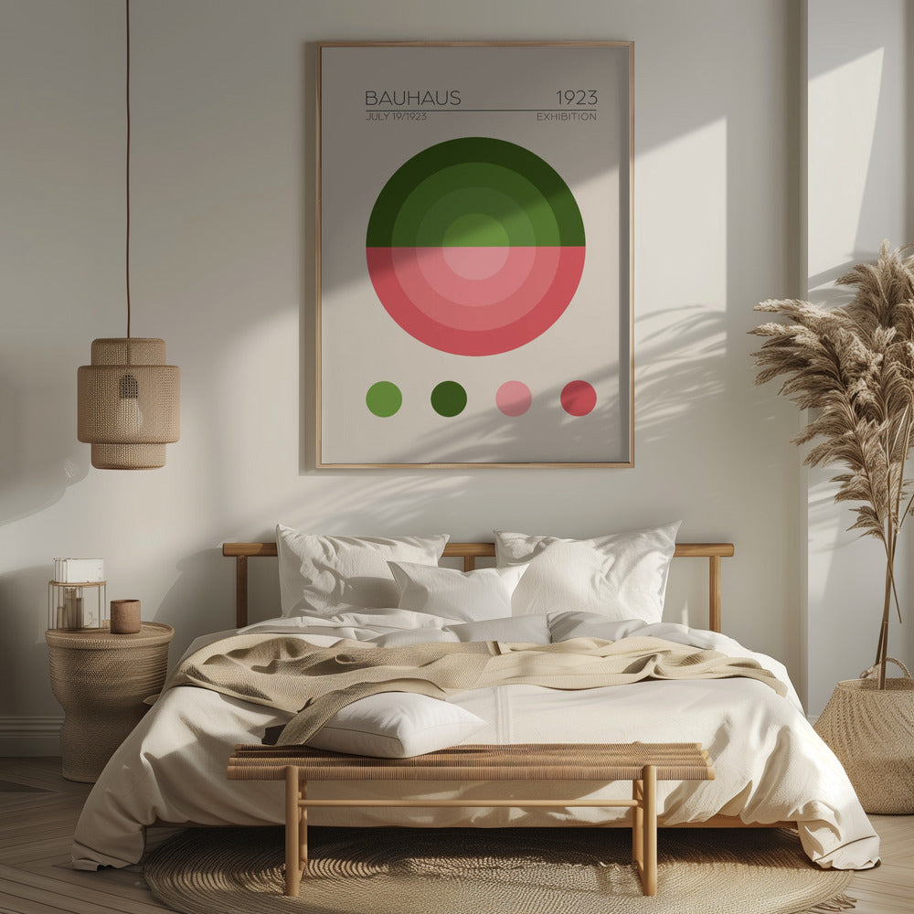 Bauhaus Yesil Daire Poster